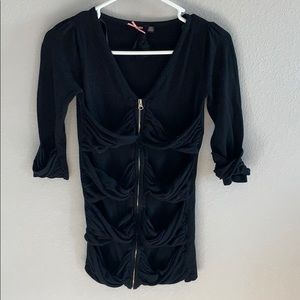 Unique Twelve Zip-Up Sweater Size M